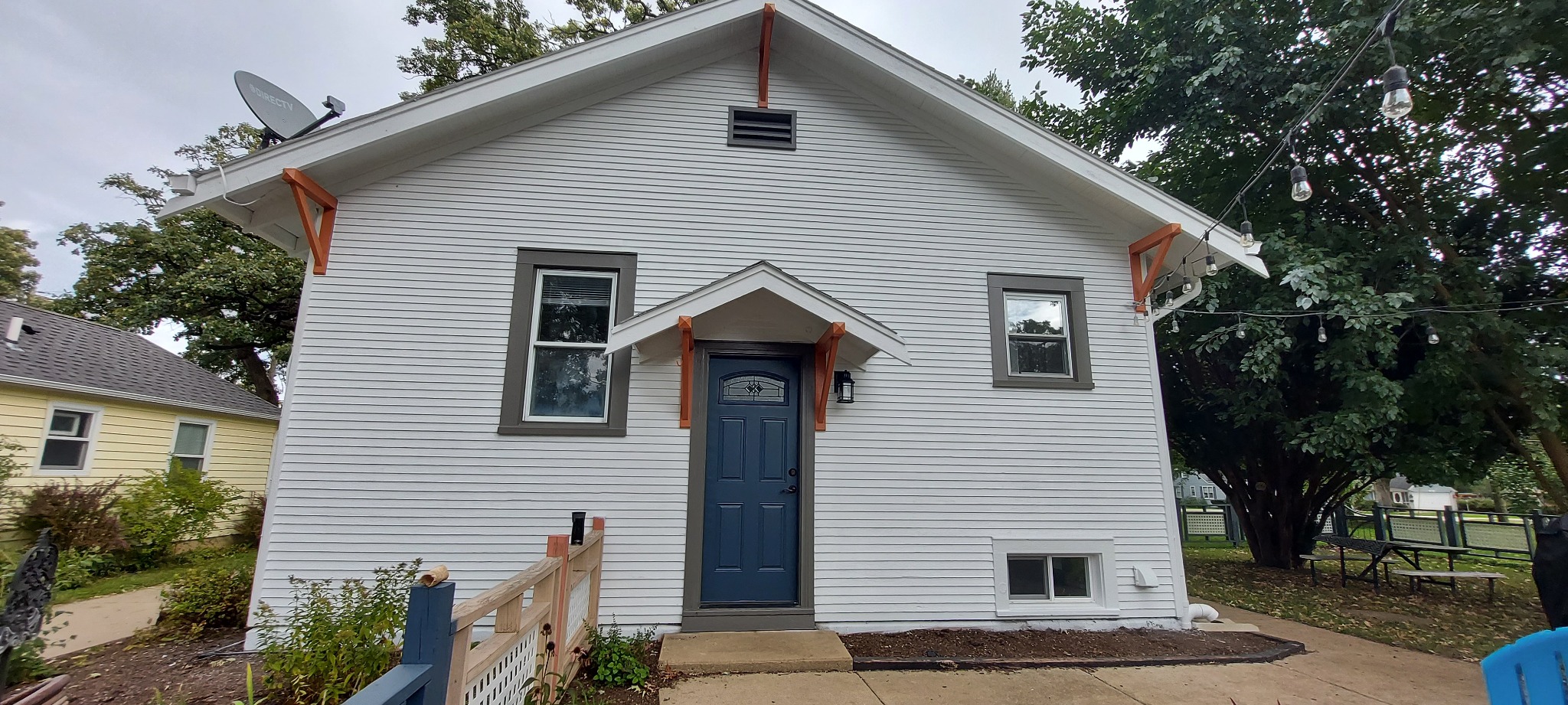 House exterior after painting