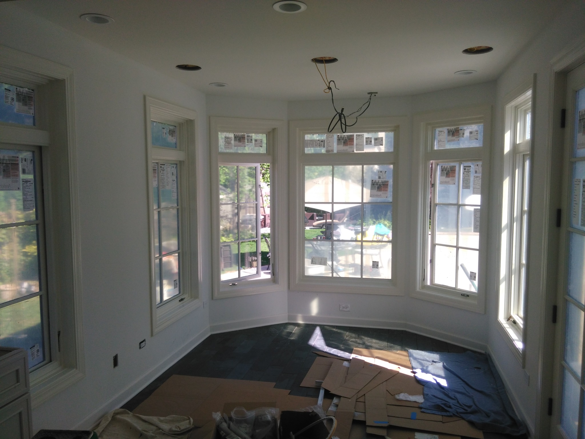 Interior room after painting